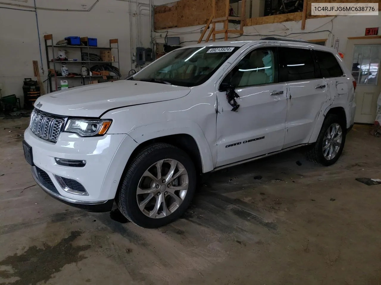 2021 Jeep Grand Cherokee Summit VIN: 1C4RJFJG6MC638776 Lot: 69213524