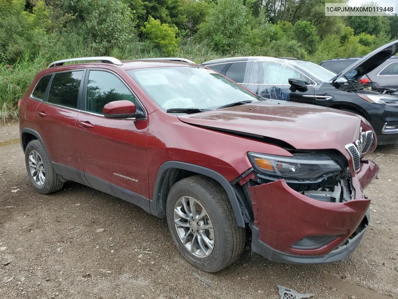 2021 Jeep Cherokee Latitude Lux VIN: 1C4PJMMX0MD119448 Lot: 69225124