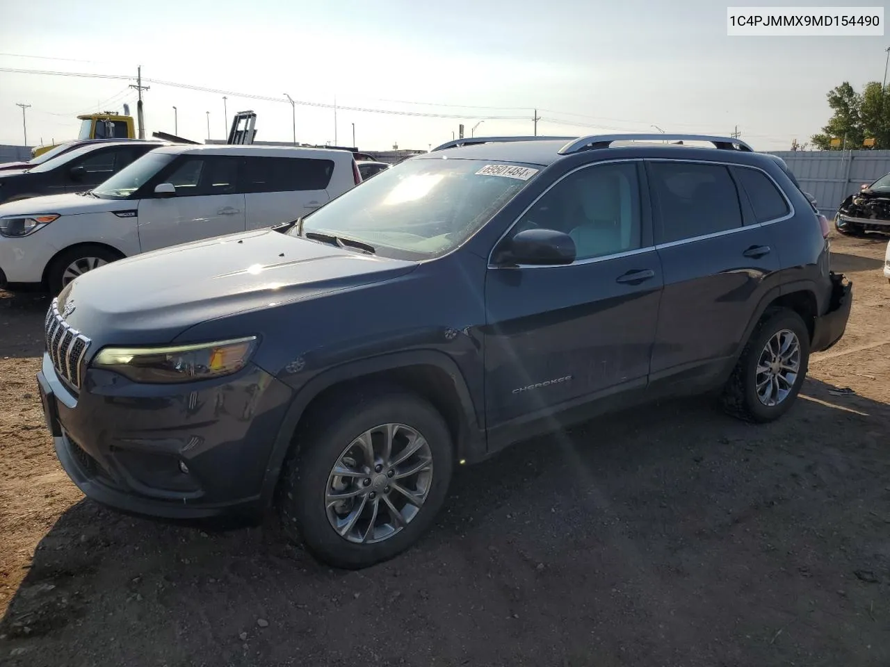 2021 Jeep Cherokee Latitude Lux VIN: 1C4PJMMX9MD154490 Lot: 69501484