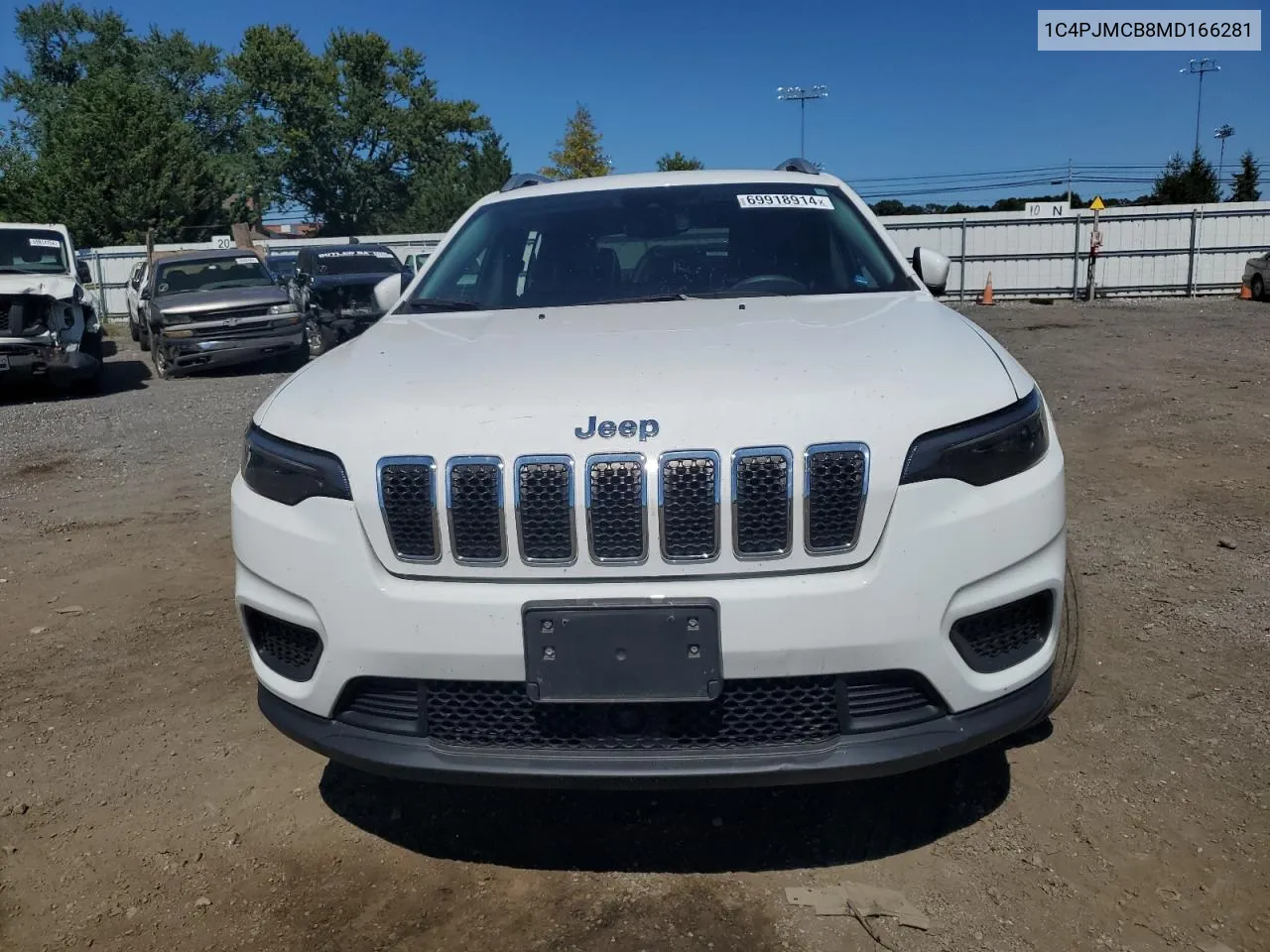 2021 Jeep Cherokee Latitude VIN: 1C4PJMCB8MD166281 Lot: 69918914