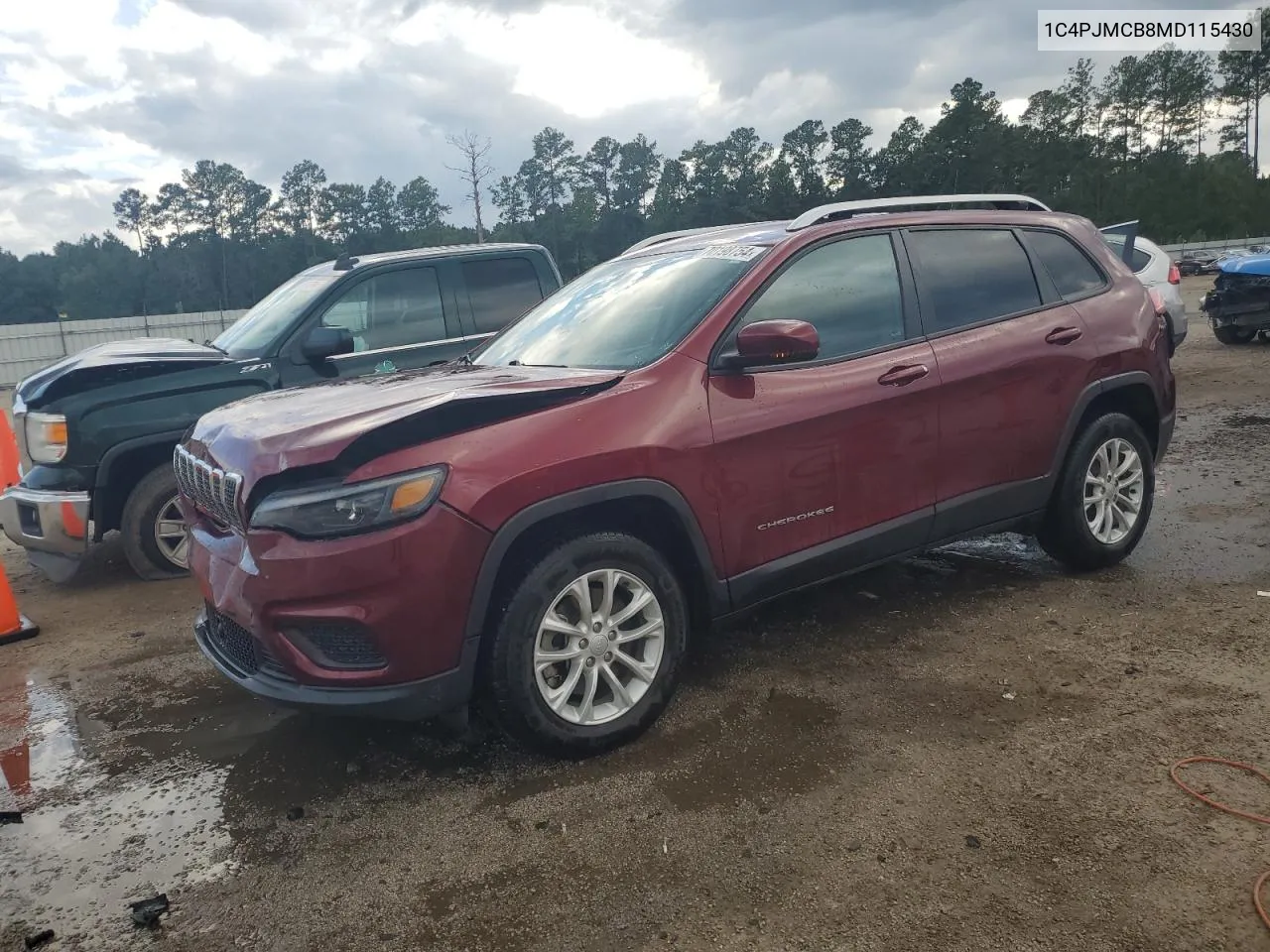 2021 Jeep Cherokee Latitude VIN: 1C4PJMCB8MD115430 Lot: 70198754