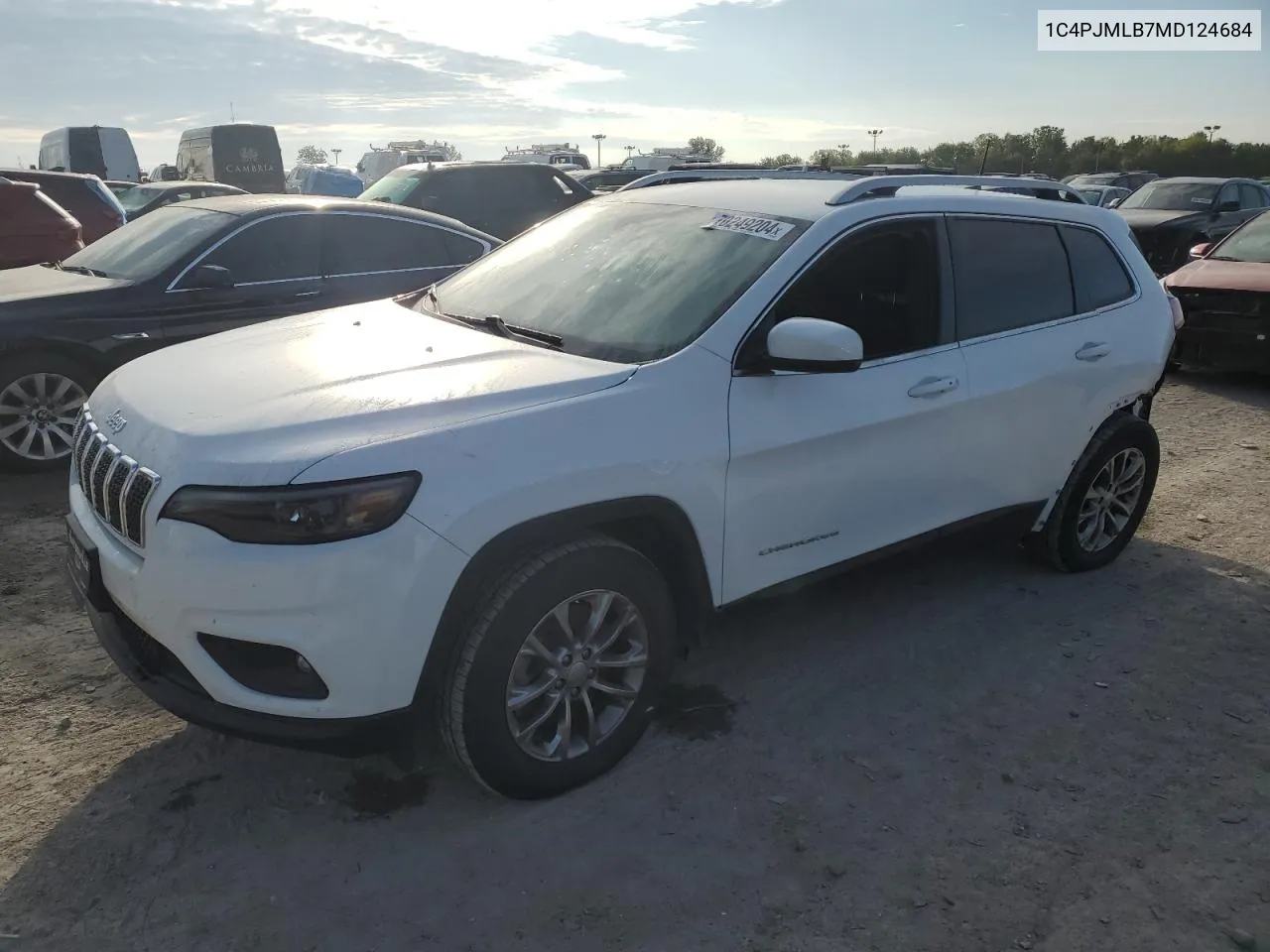 2021 Jeep Cherokee Latitude Plus VIN: 1C4PJMLB7MD124684 Lot: 70249204