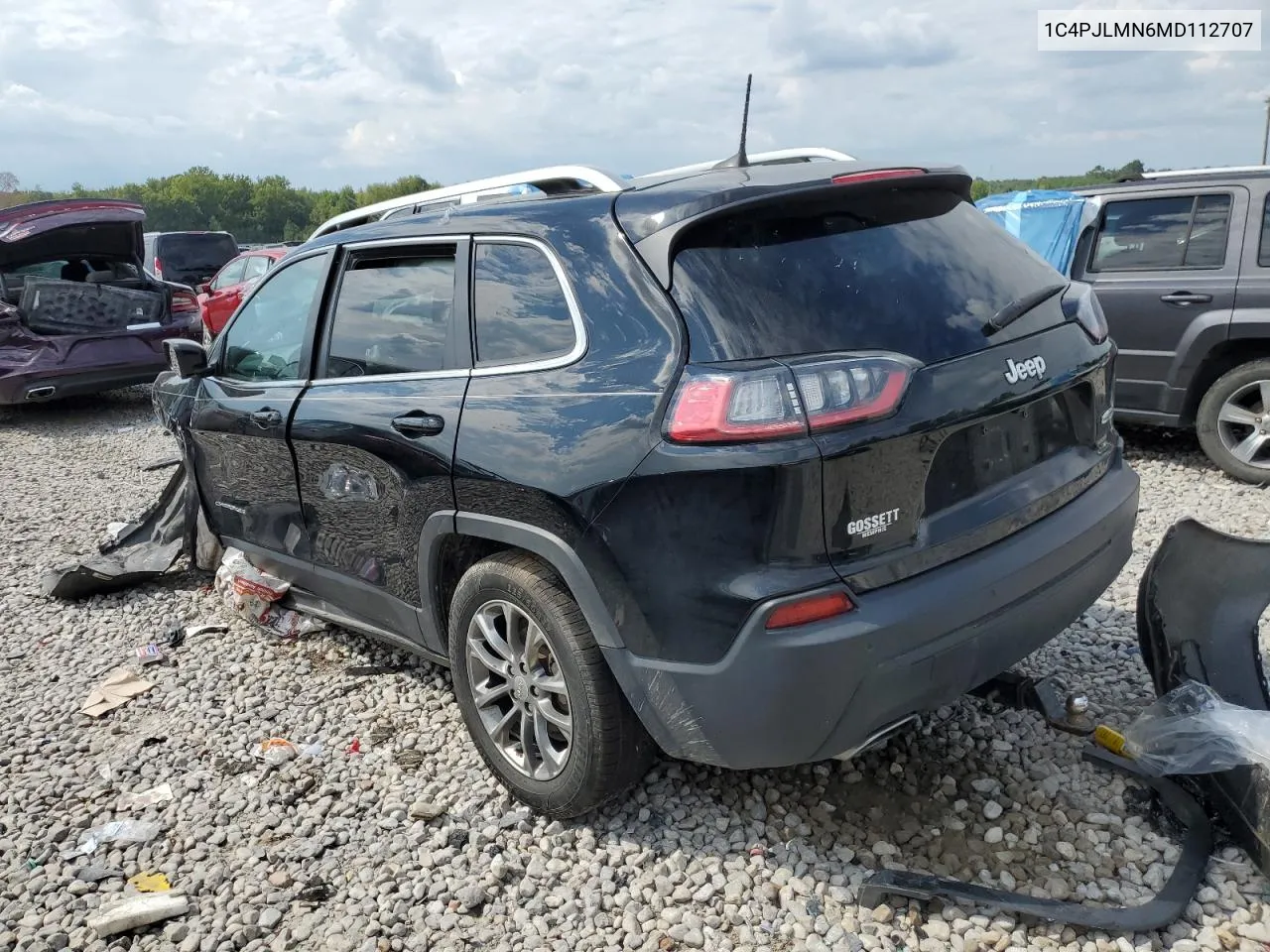 2021 Jeep Cherokee Latitude Lux VIN: 1C4PJLMN6MD112707 Lot: 70374644