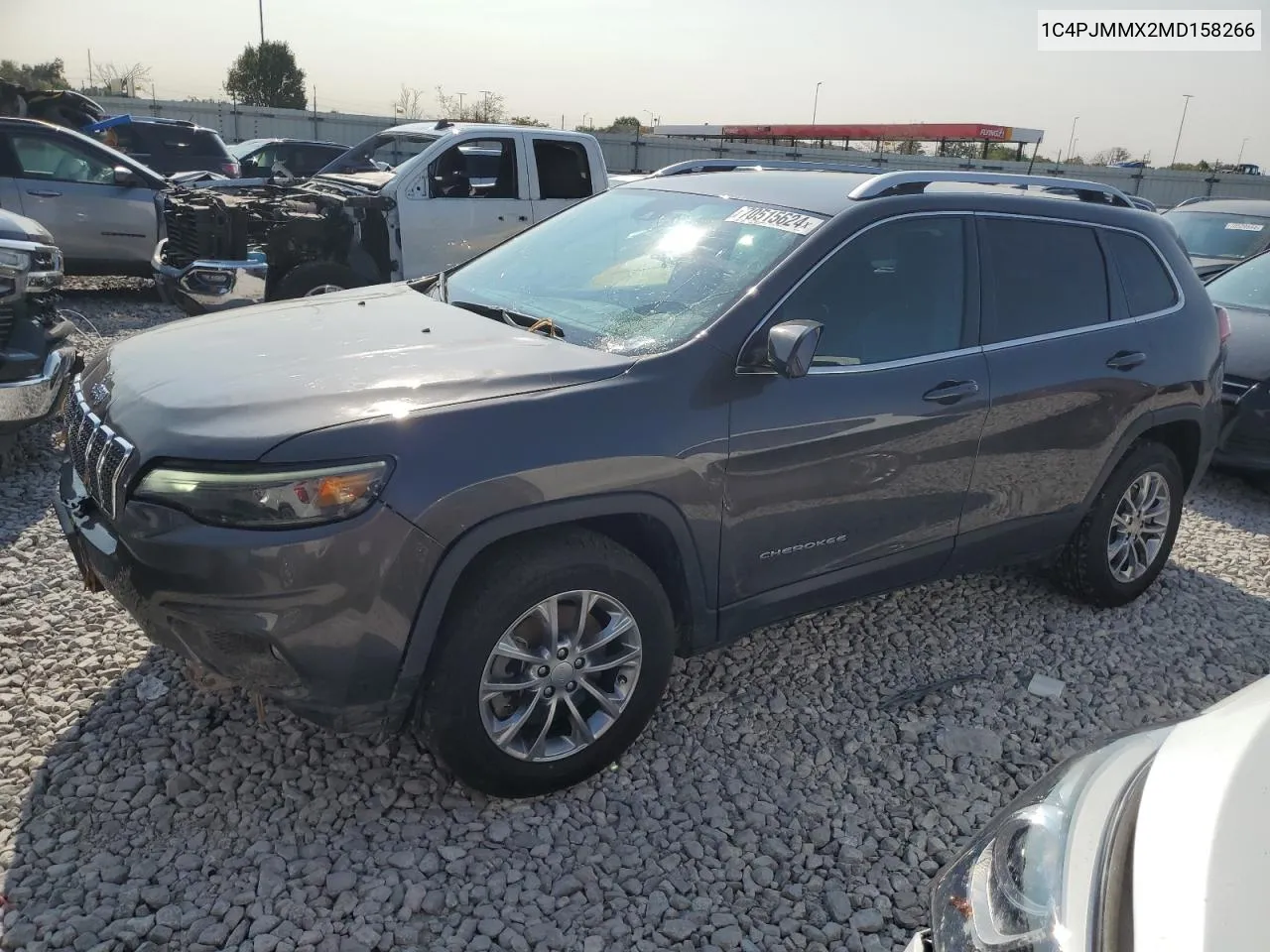 2021 Jeep Cherokee Latitude Lux VIN: 1C4PJMMX2MD158266 Lot: 70515624