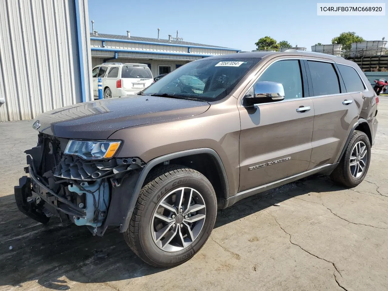 2021 Jeep Grand Cherokee Limited VIN: 1C4RJFBG7MC668920 Lot: 70587054