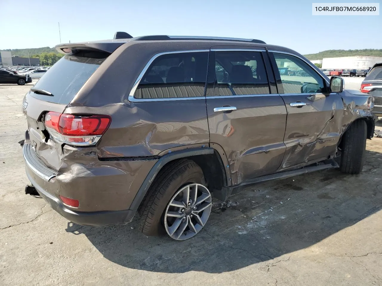 2021 Jeep Grand Cherokee Limited VIN: 1C4RJFBG7MC668920 Lot: 70587054