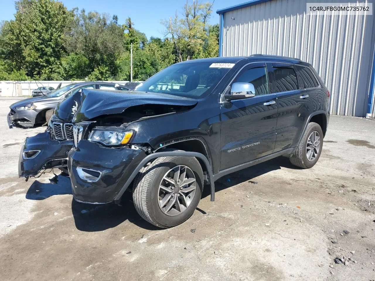 1C4RJFBG0MC735762 2021 Jeep Grand Cherokee Limited