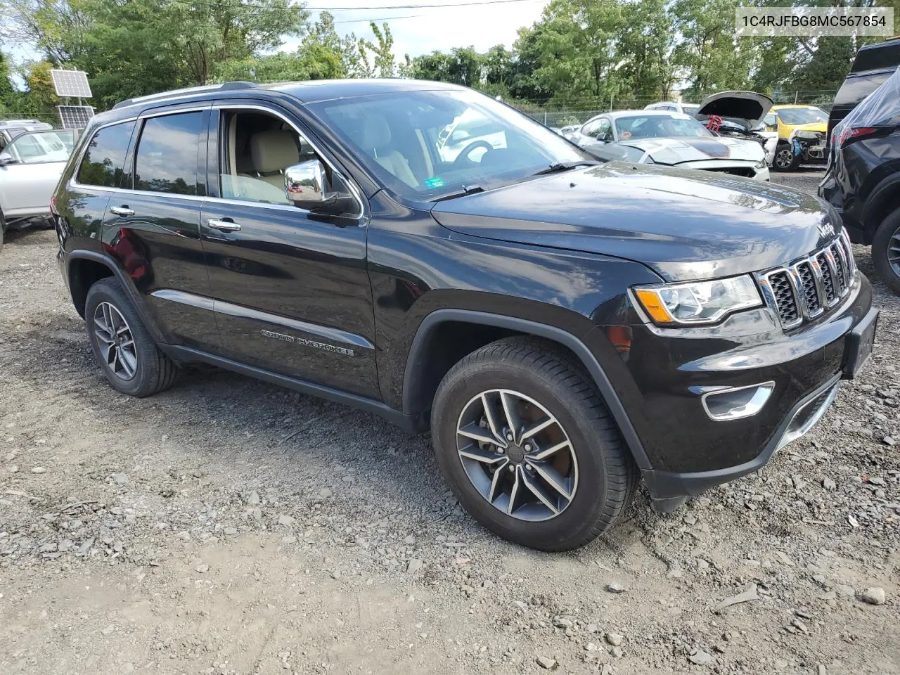 2021 Jeep Grand Cherokee Limited VIN: 1C4RJFBG8MC567854 Lot: 71000694