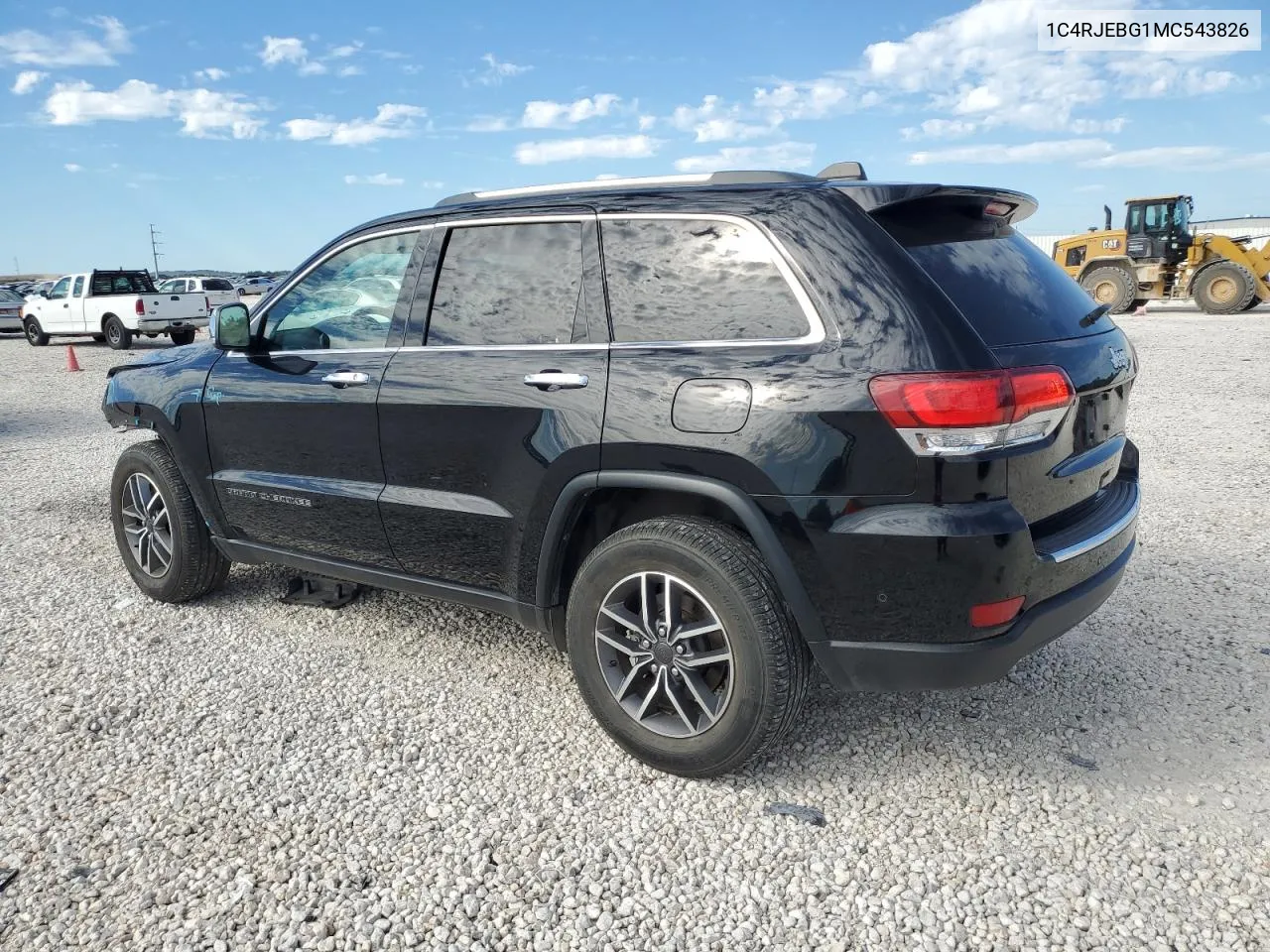 1C4RJEBG1MC543826 2021 Jeep Grand Cherokee Limited