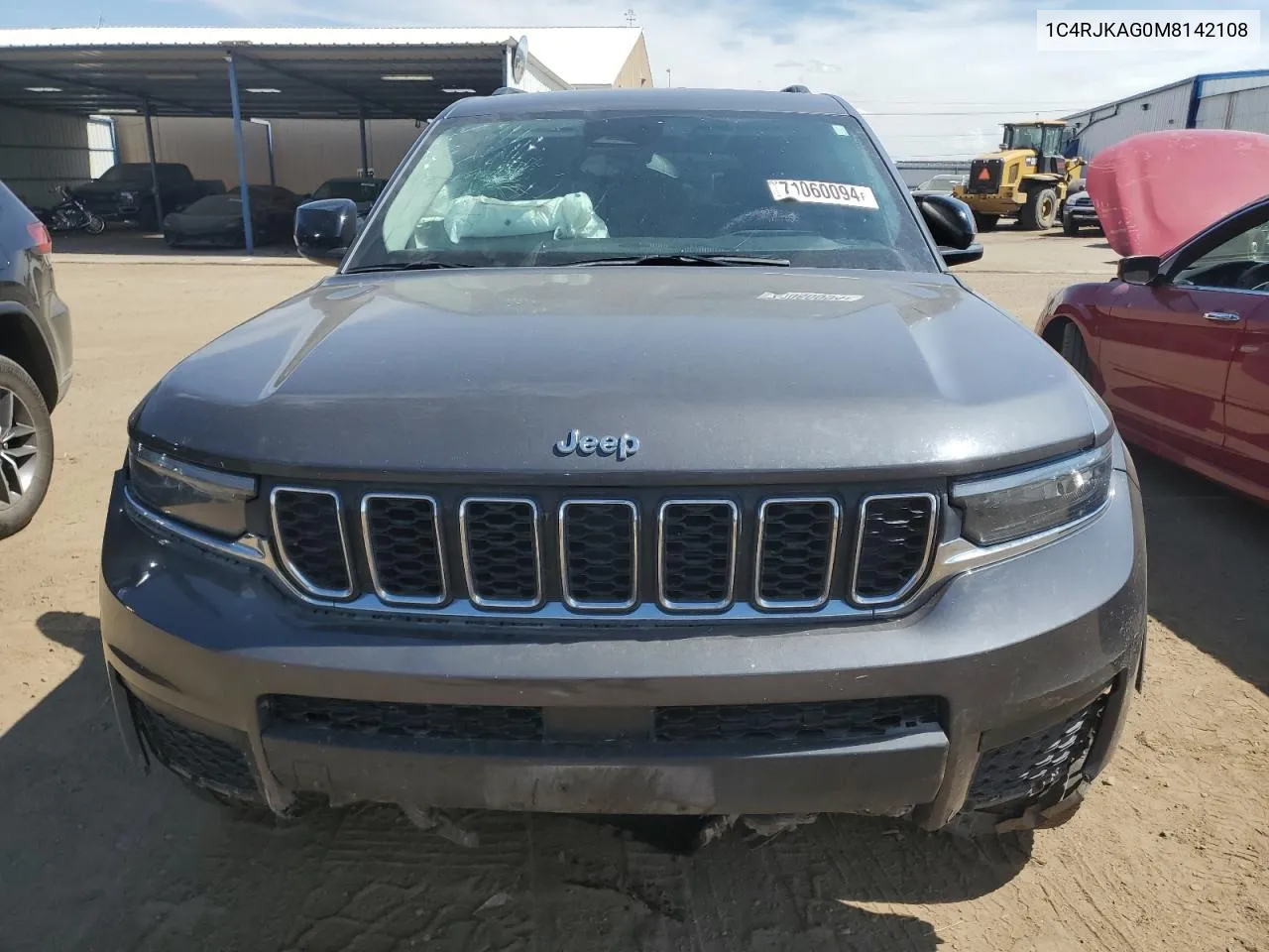 2021 Jeep Grand Cherokee L Laredo VIN: 1C4RJKAG0M8142108 Lot: 71060094