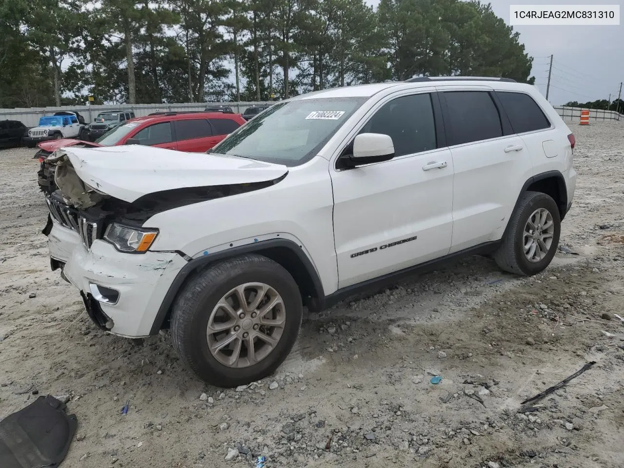 2021 Jeep Grand Cherokee Laredo VIN: 1C4RJEAG2MC831310 Lot: 71082224