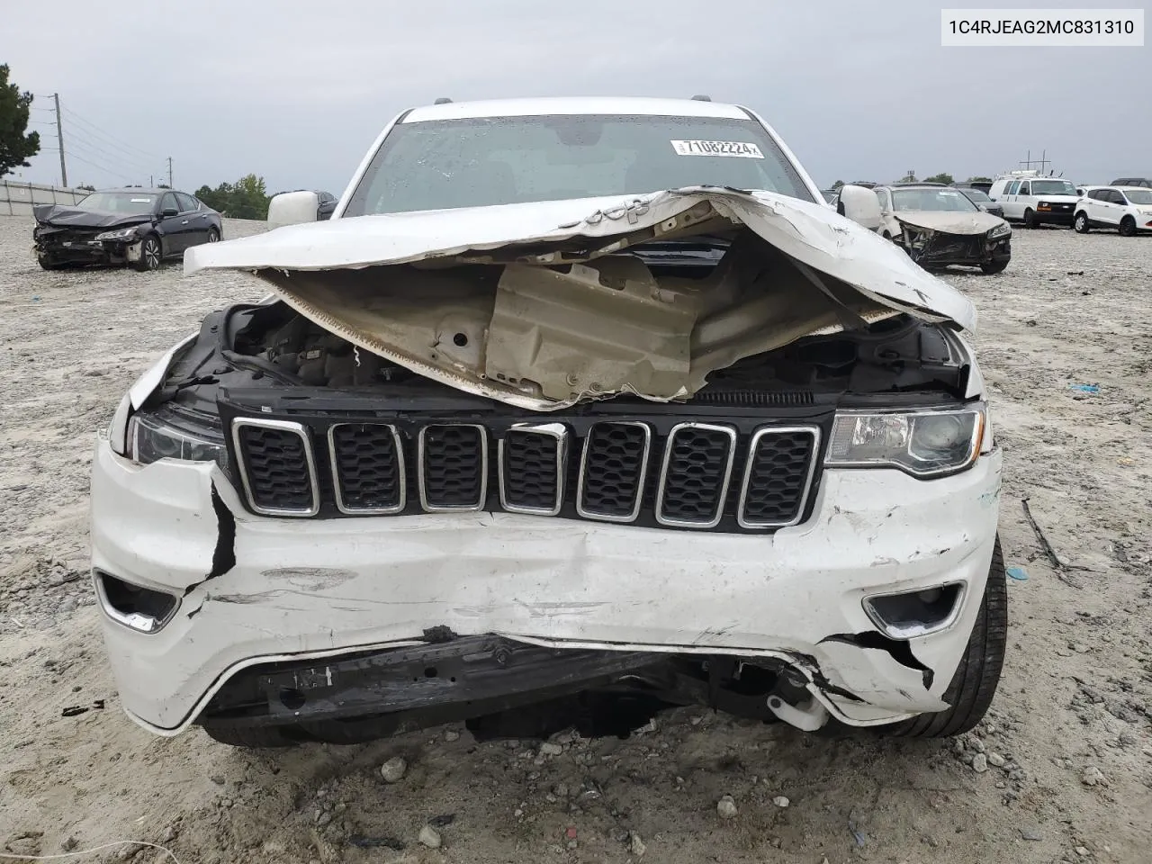 2021 Jeep Grand Cherokee Laredo VIN: 1C4RJEAG2MC831310 Lot: 71082224