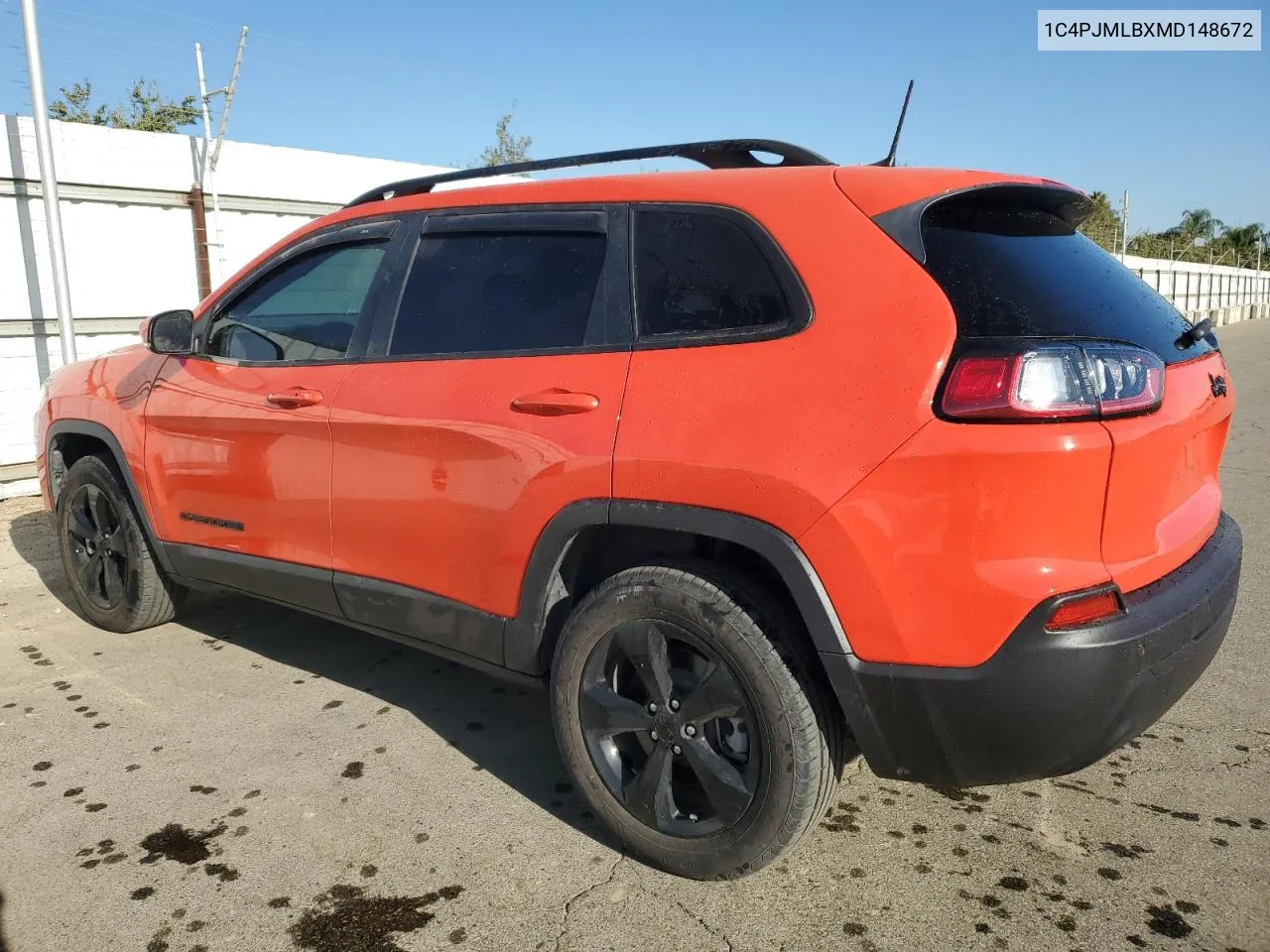 2021 Jeep Cherokee Latitude Plus VIN: 1C4PJMLBXMD148672 Lot: 71082444