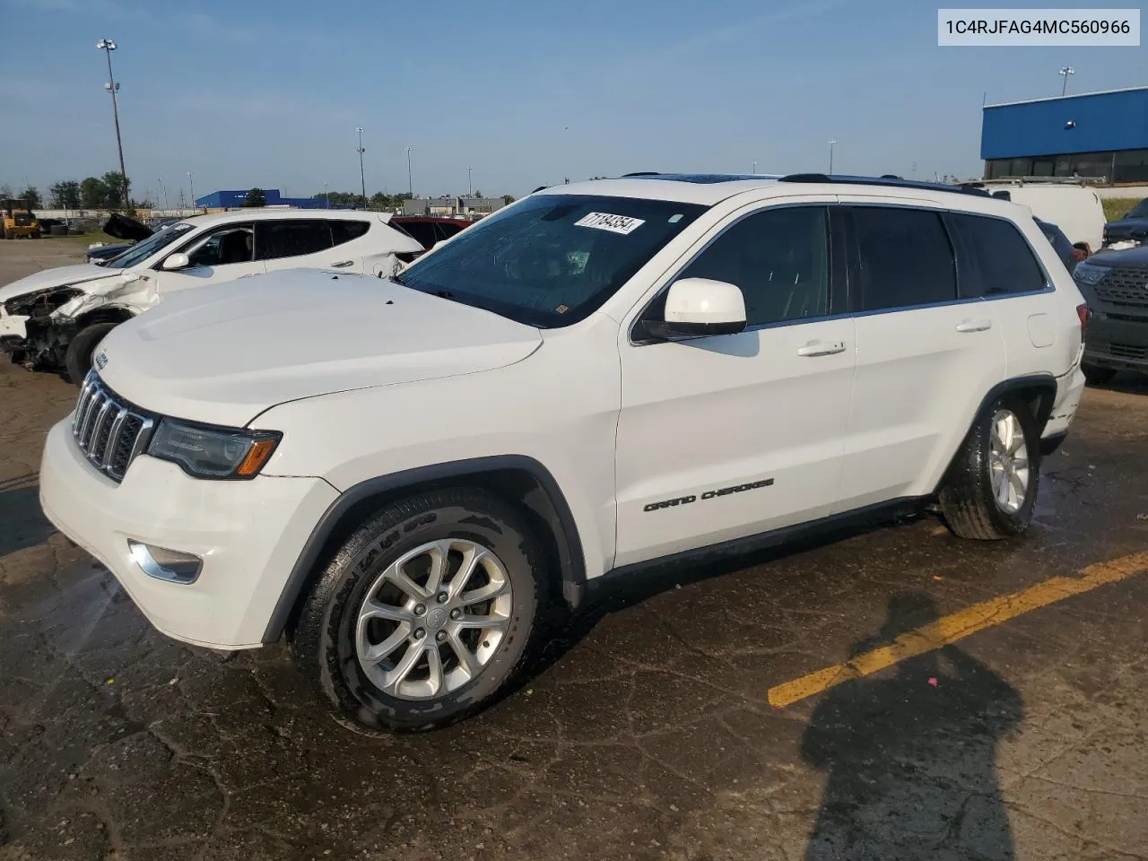 2021 Jeep Grand Cherokee Laredo VIN: 1C4RJFAG4MC560966 Lot: 71184354