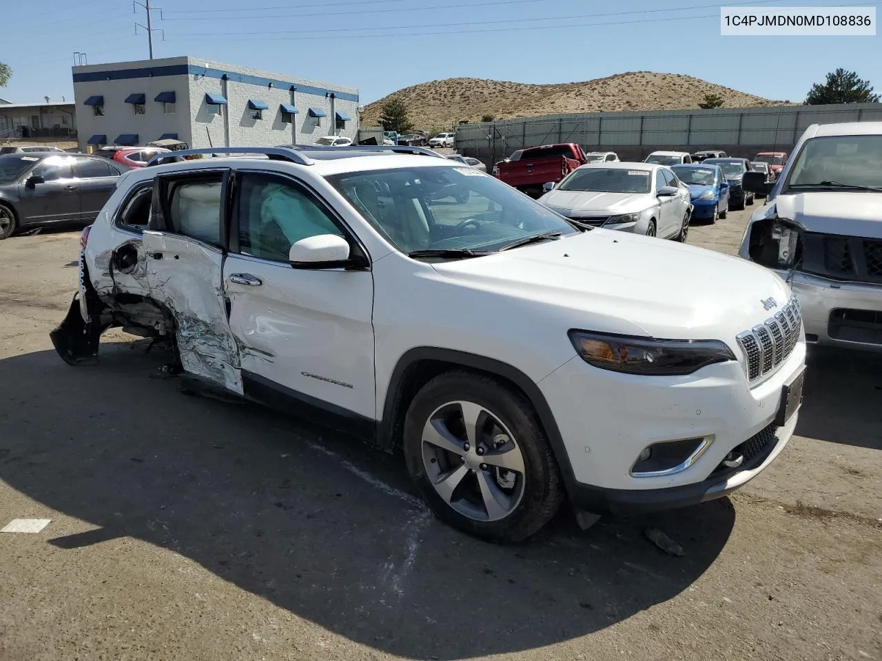 2021 Jeep Cherokee Limited VIN: 1C4PJMDN0MD108836 Lot: 71214044