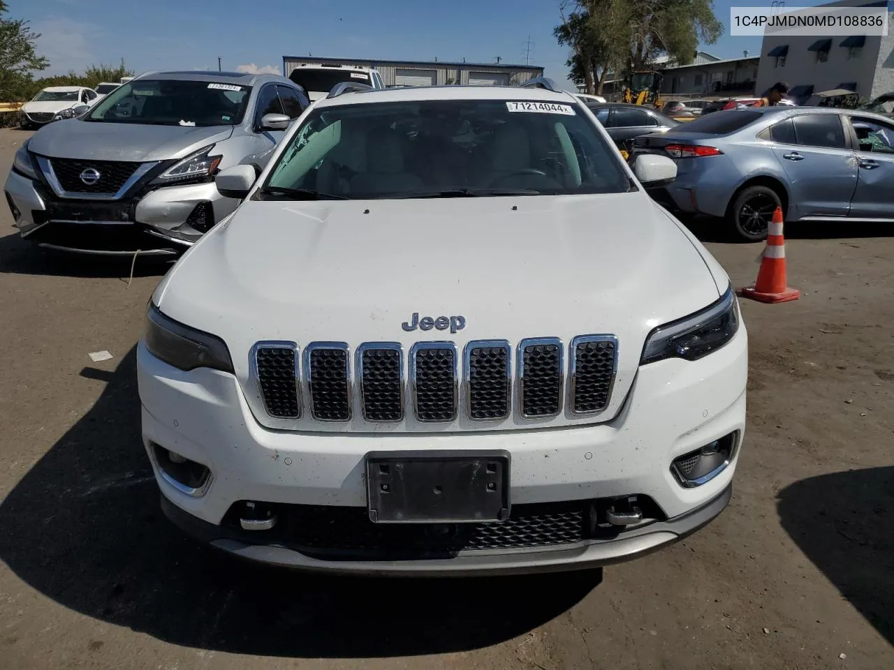 2021 Jeep Cherokee Limited VIN: 1C4PJMDN0MD108836 Lot: 71214044