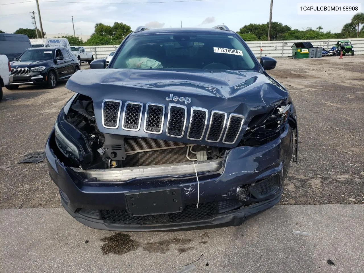 2021 Jeep Cherokee Latitude VIN: 1C4PJLCB0MD168908 Lot: 71216084