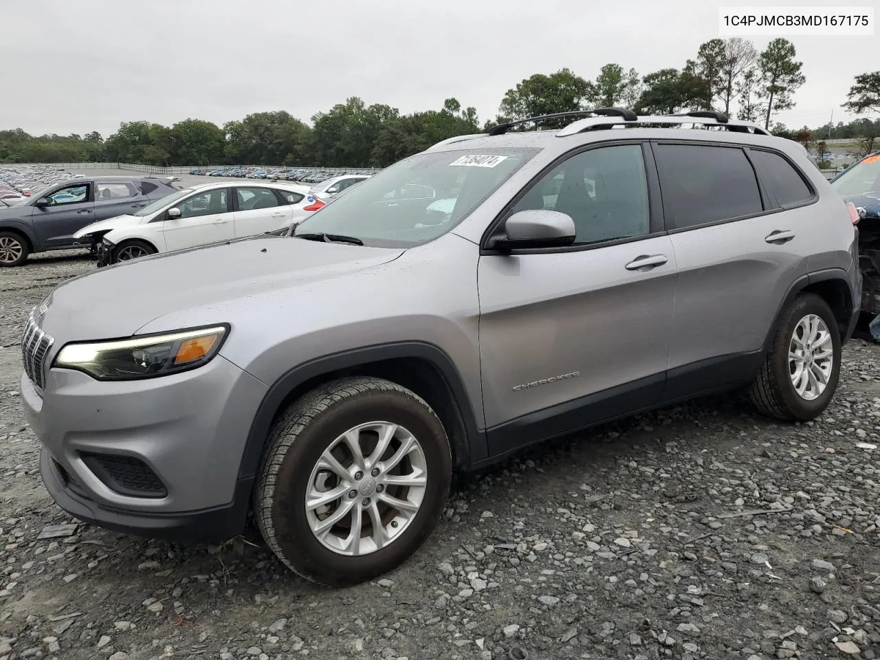 2021 Jeep Cherokee Latitude VIN: 1C4PJMCB3MD167175 Lot: 71364074