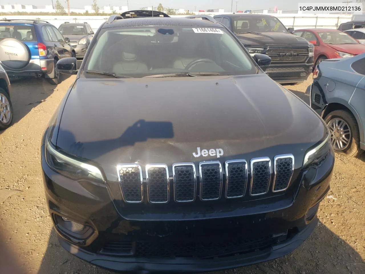 2021 Jeep Cherokee Latitude Lux VIN: 1C4PJMMX8MD212136 Lot: 71661404