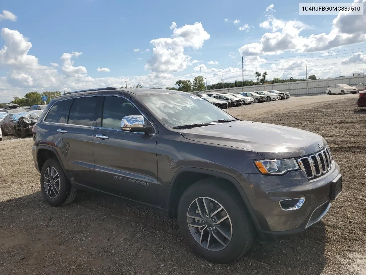 2021 Jeep Grand Cherokee Limited VIN: 1C4RJFBG0MC839510 Lot: 71684654