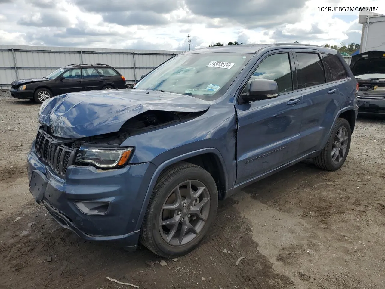 1C4RJFBG2MC667884 2021 Jeep Grand Cherokee Limited