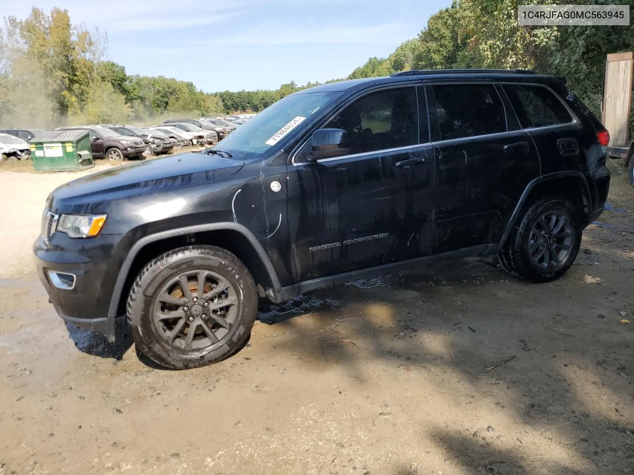 2021 Jeep Grand Cherokee Laredo VIN: 1C4RJFAG0MC563945 Lot: 71984654