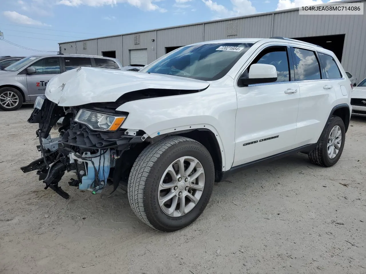 2021 Jeep Grand Cherokee Laredo VIN: 1C4RJEAG8MC714086 Lot: 72021684