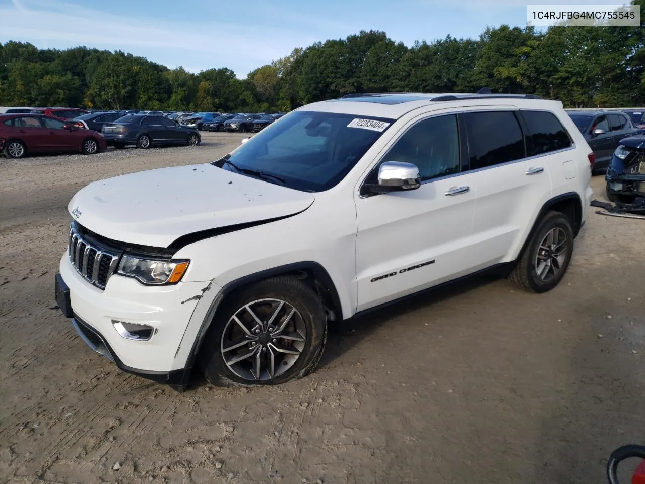 1C4RJFBG4MC755545 2021 Jeep Grand Cherokee Limited