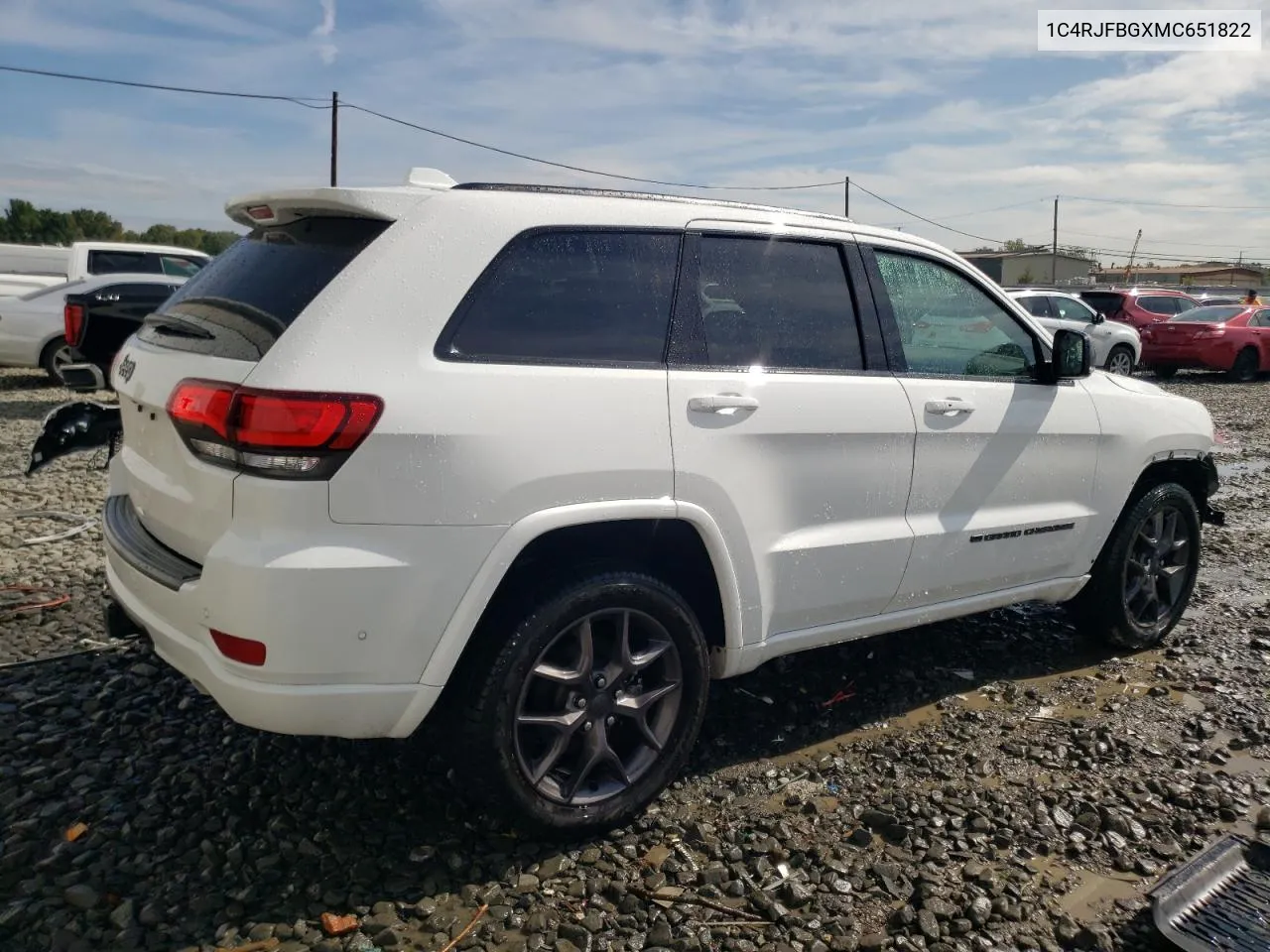 2021 Jeep Grand Cherokee Limited VIN: 1C4RJFBGXMC651822 Lot: 72384934