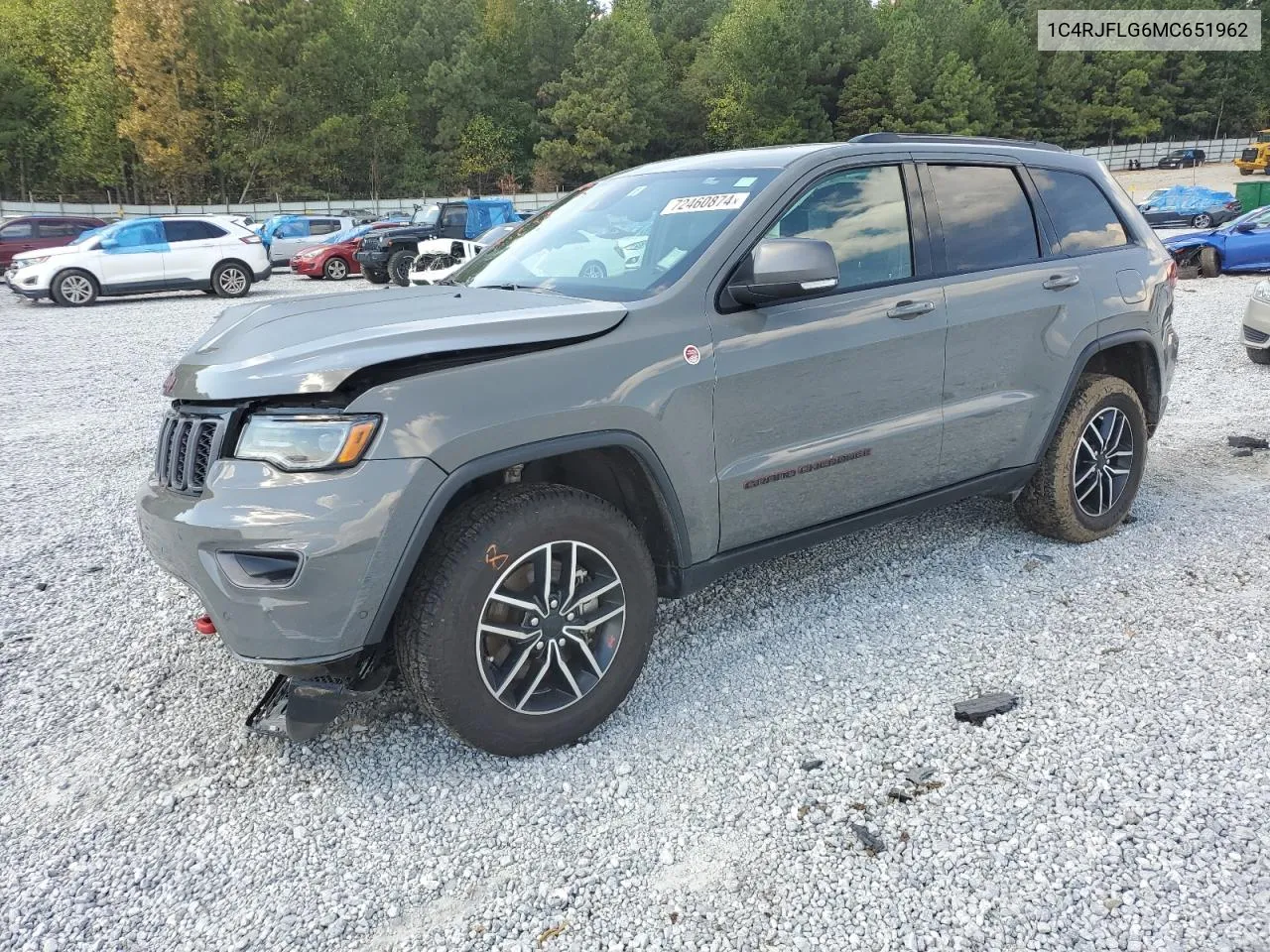 2021 Jeep Grand Cherokee Trailhawk VIN: 1C4RJFLG6MC651962 Lot: 72460874