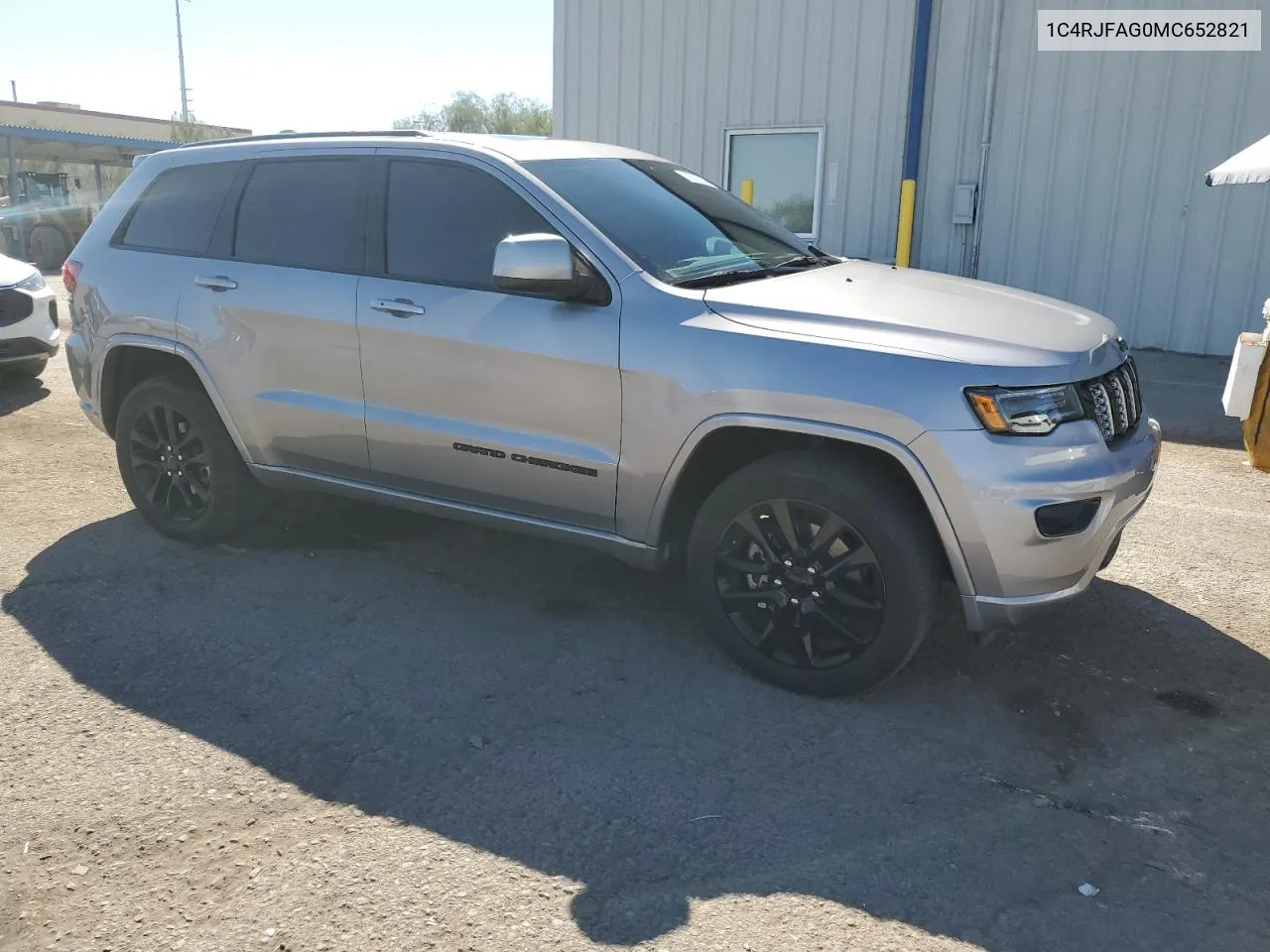 2021 Jeep Grand Cherokee Laredo VIN: 1C4RJFAG0MC652821 Lot: 72603334