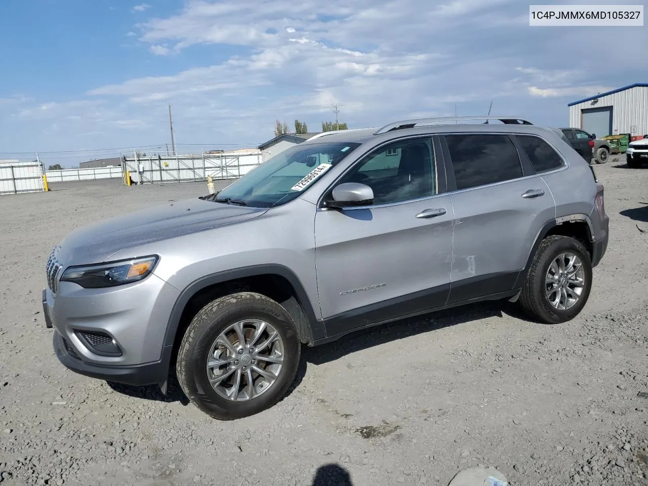 2021 Jeep Cherokee Latitude Lux VIN: 1C4PJMMX6MD105327 Lot: 72996914