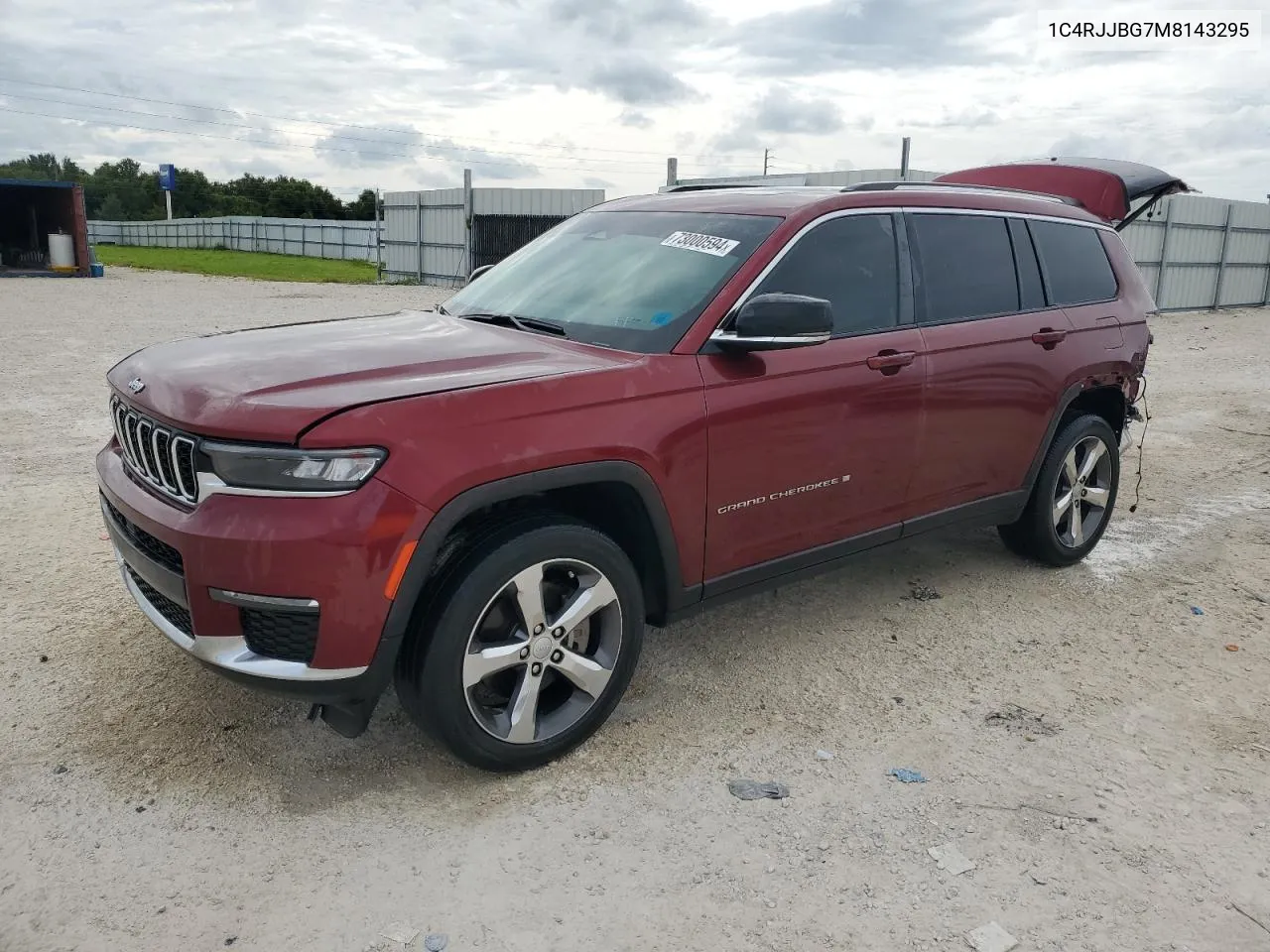 2021 Jeep Grand Cherokee L Limited VIN: 1C4RJJBG7M8143295 Lot: 73000594