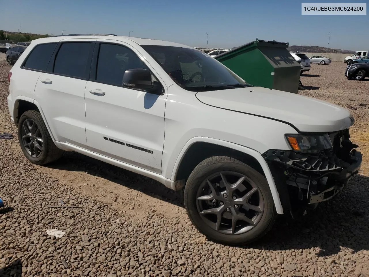 2021 Jeep Grand Cherokee Limited VIN: 1C4RJEBG3MC624200 Lot: 73231904