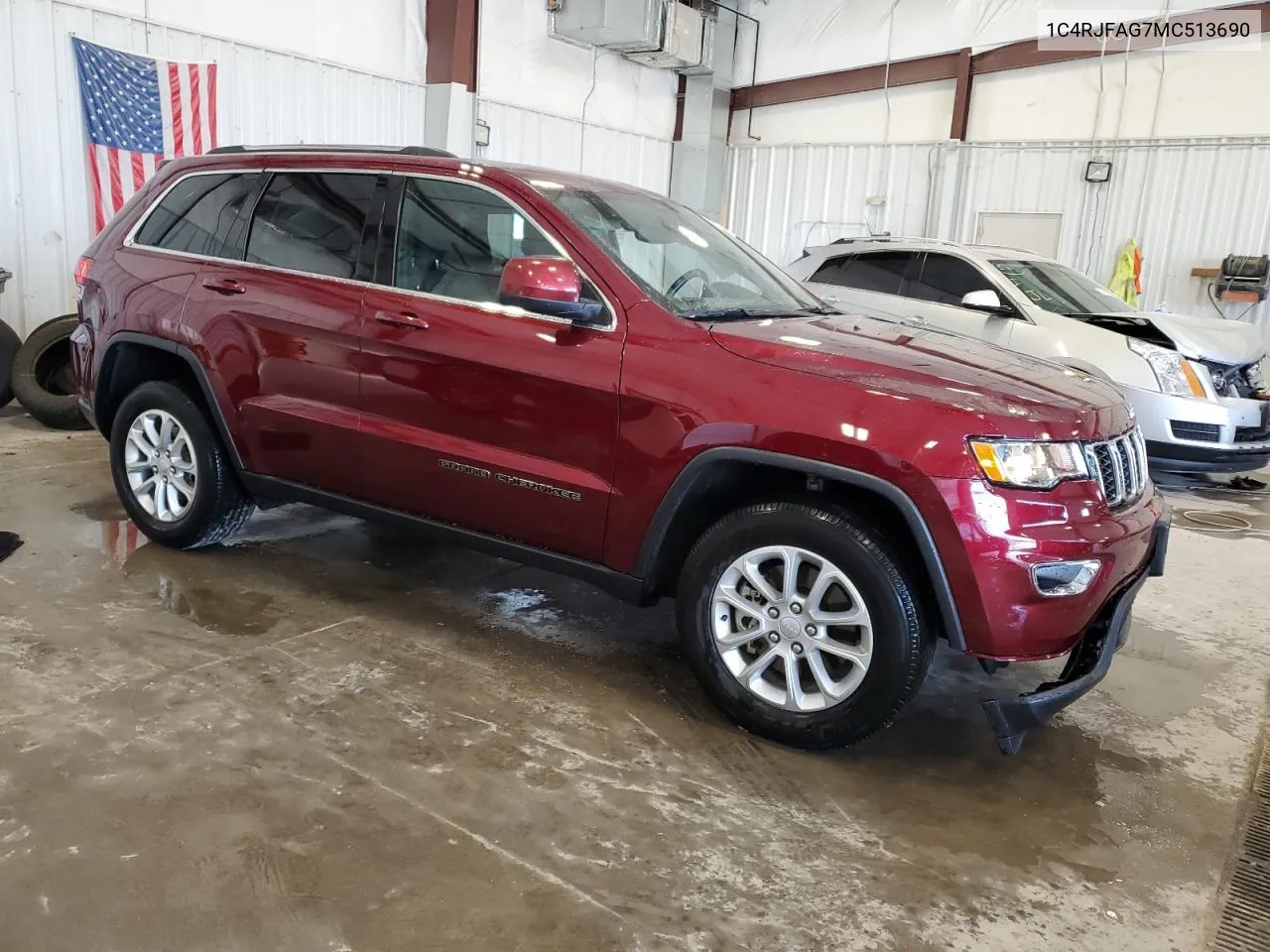 2021 Jeep Grand Cherokee Laredo VIN: 1C4RJFAG7MC513690 Lot: 73336414