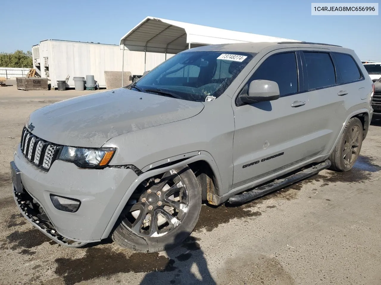 2021 Jeep Grand Cherokee Laredo VIN: 1C4RJEAG8MC656996 Lot: 73748274