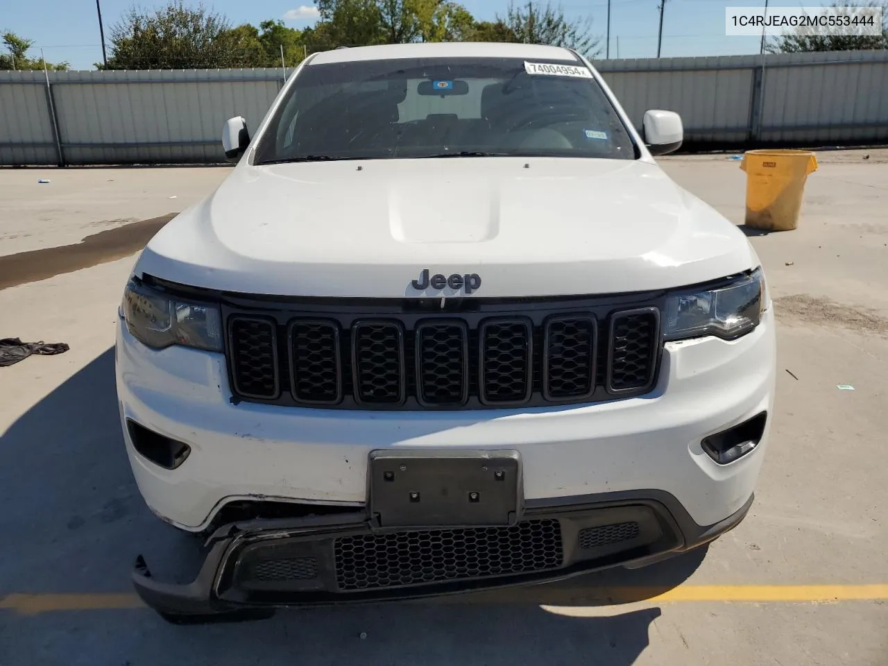 2021 Jeep Grand Cherokee Laredo VIN: 1C4RJEAG2MC553444 Lot: 74004954