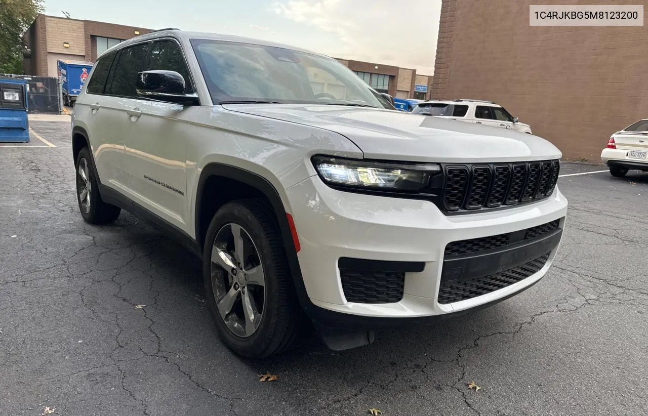 2021 Jeep Grand Cherokee L Limited VIN: 1C4RJKBG5M8123200 Lot: 75055434