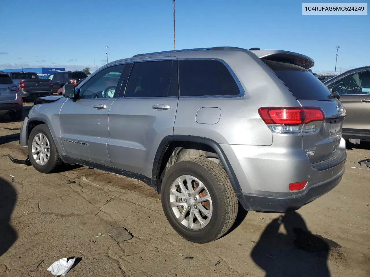 2021 Jeep Grand Cherokee Laredo VIN: 1C4RJFAG5MC524249 Lot: 75988574