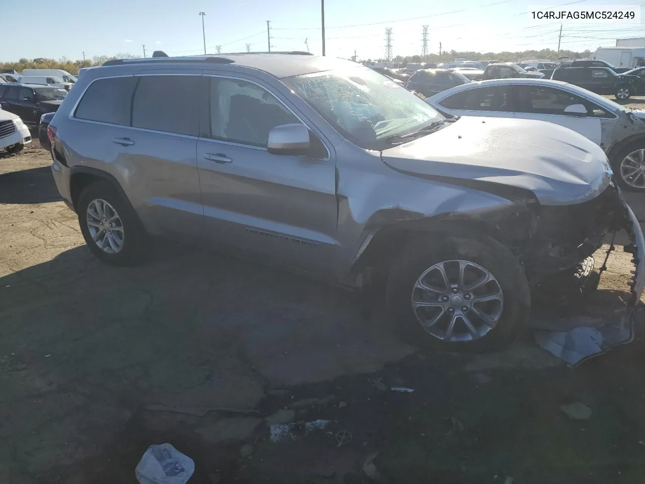 2021 Jeep Grand Cherokee Laredo VIN: 1C4RJFAG5MC524249 Lot: 75988574