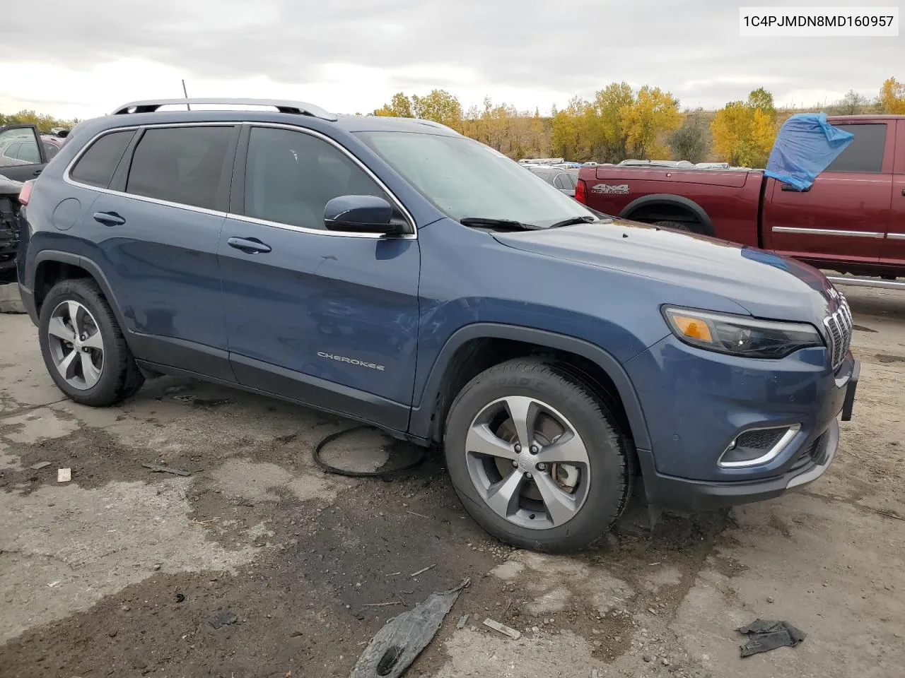 2021 Jeep Cherokee Limited VIN: 1C4PJMDN8MD160957 Lot: 76568264