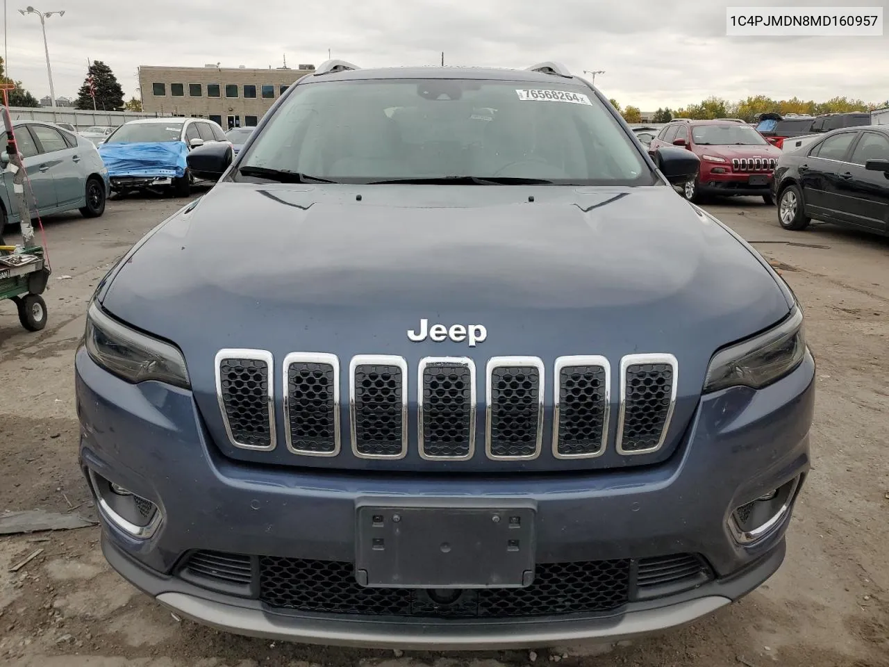 2021 Jeep Cherokee Limited VIN: 1C4PJMDN8MD160957 Lot: 76568264