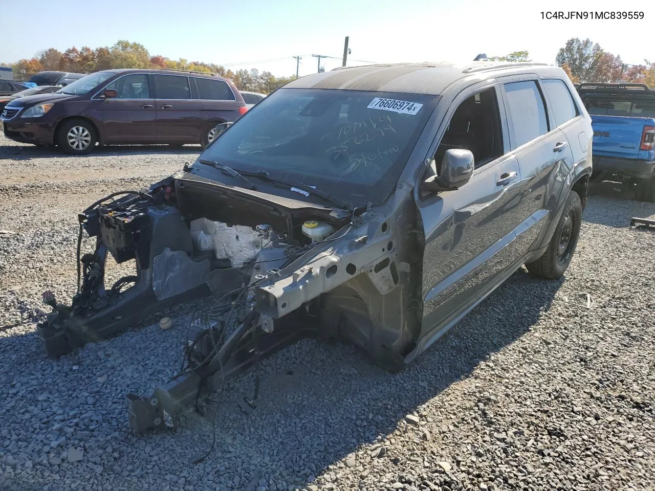 2021 Jeep Grand Cherokee Trackhawk VIN: 1C4RJFN91MC839559 Lot: 76606974