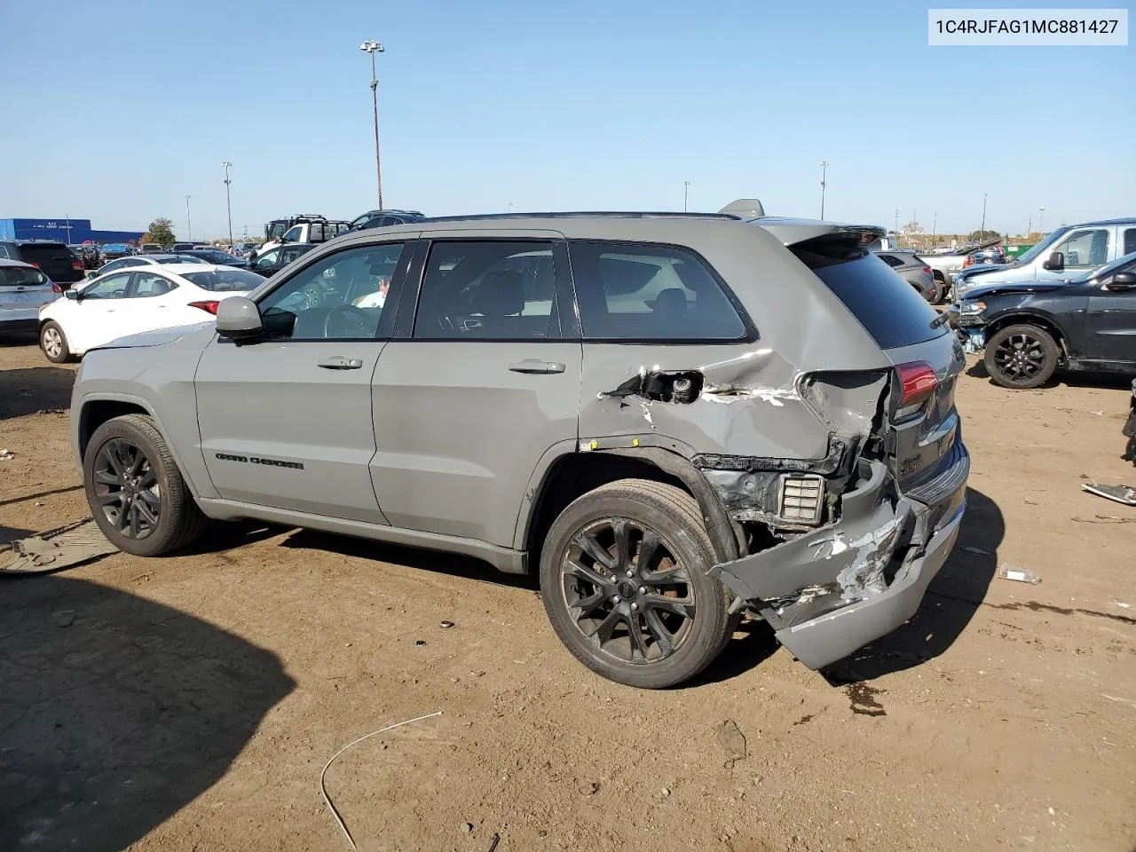 2021 Jeep Grand Cherokee Laredo VIN: 1C4RJFAG1MC881427 Lot: 76774224