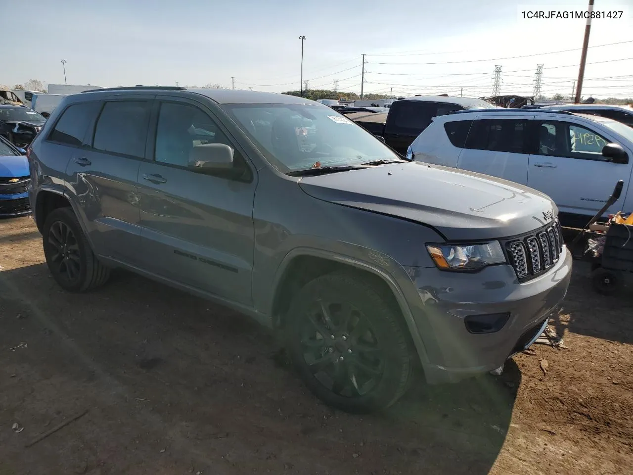 2021 Jeep Grand Cherokee Laredo VIN: 1C4RJFAG1MC881427 Lot: 76774224