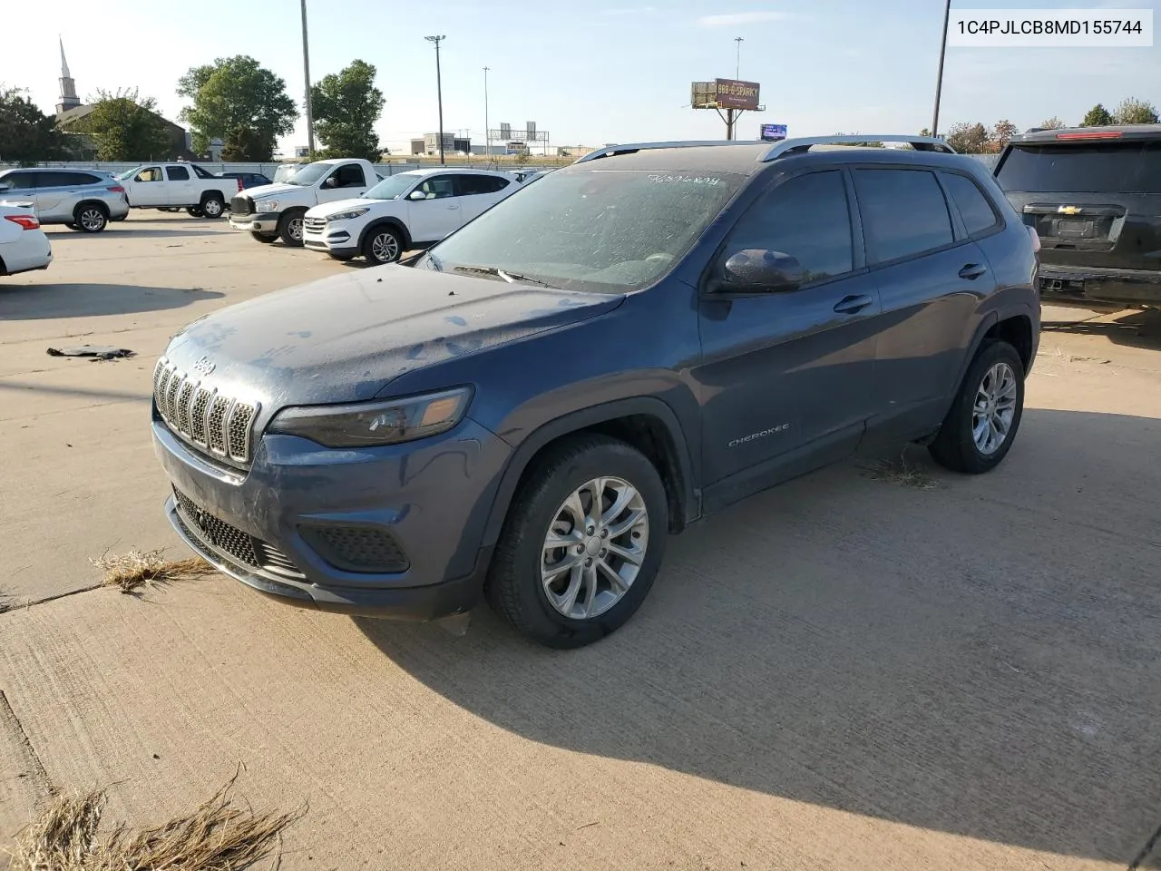 1C4PJLCB8MD155744 2021 Jeep Cherokee Latitude