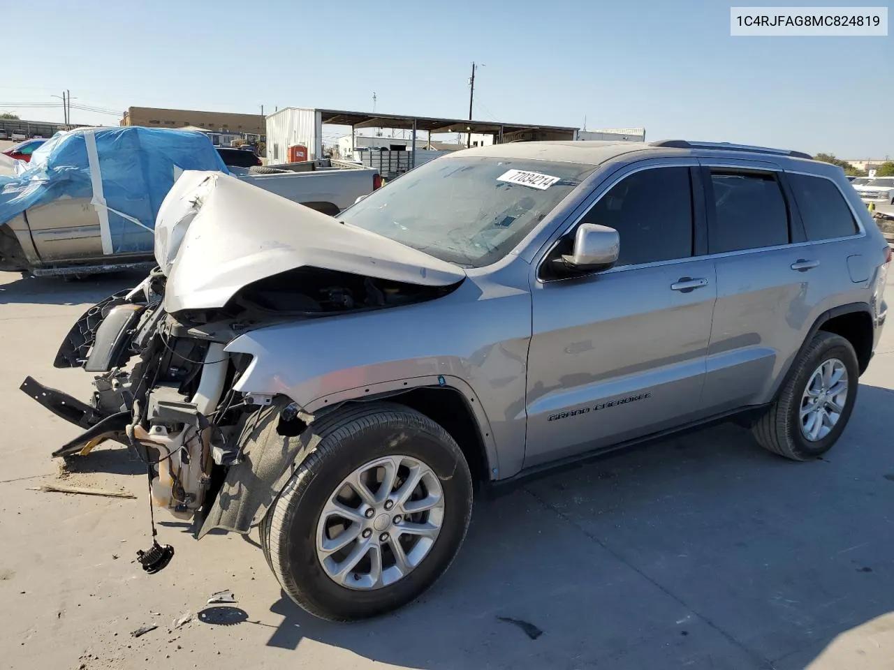 2021 Jeep Grand Cherokee Laredo VIN: 1C4RJFAG8MC824819 Lot: 77034214