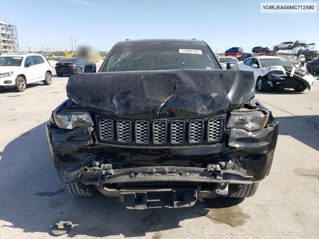 2021 Jeep Grand Cherokee Laredo VIN: 1C4RJEAG6MC712580 Lot: 77098704