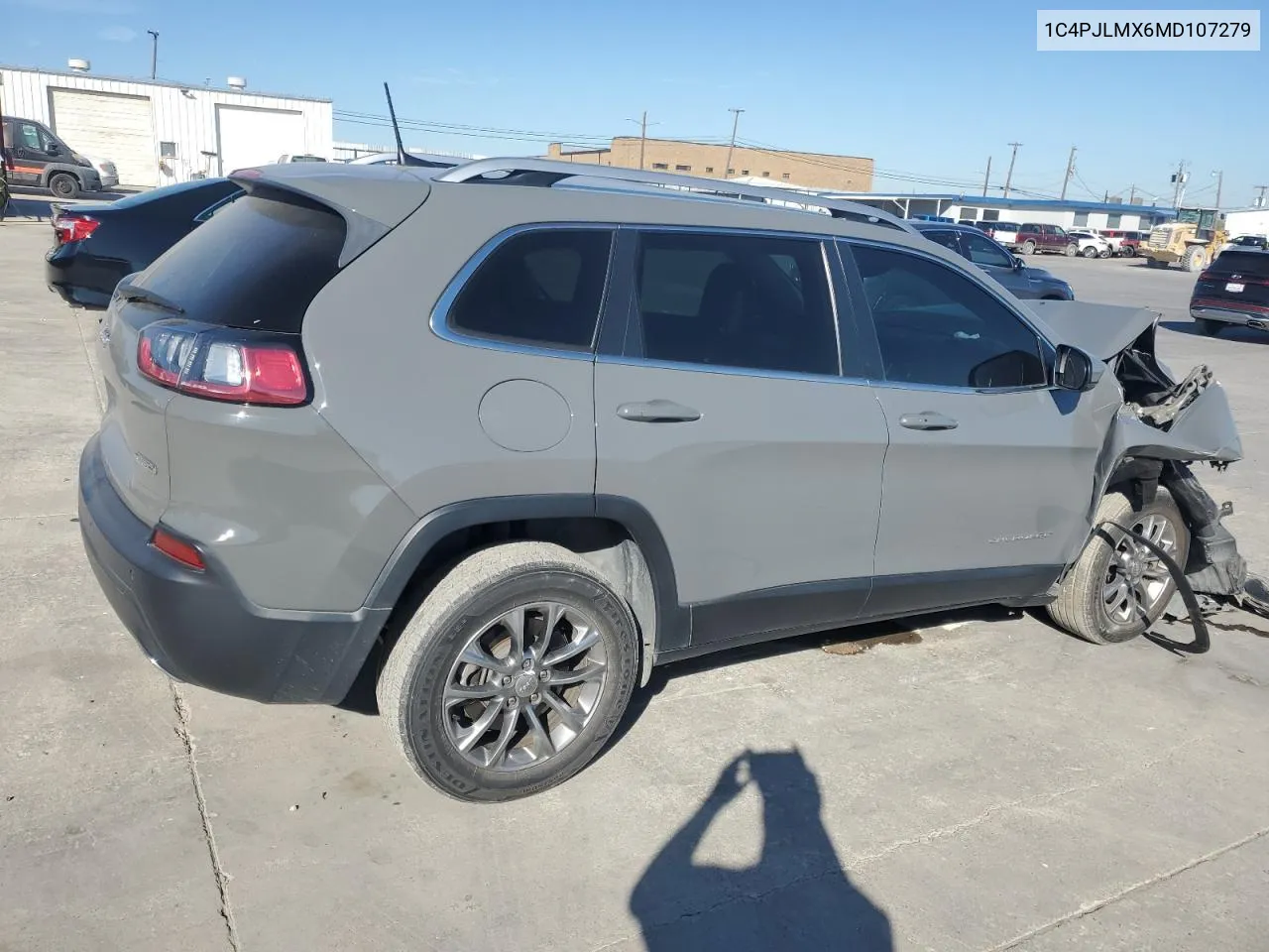 2021 Jeep Cherokee Latitude Lux VIN: 1C4PJLMX6MD107279 Lot: 77144704