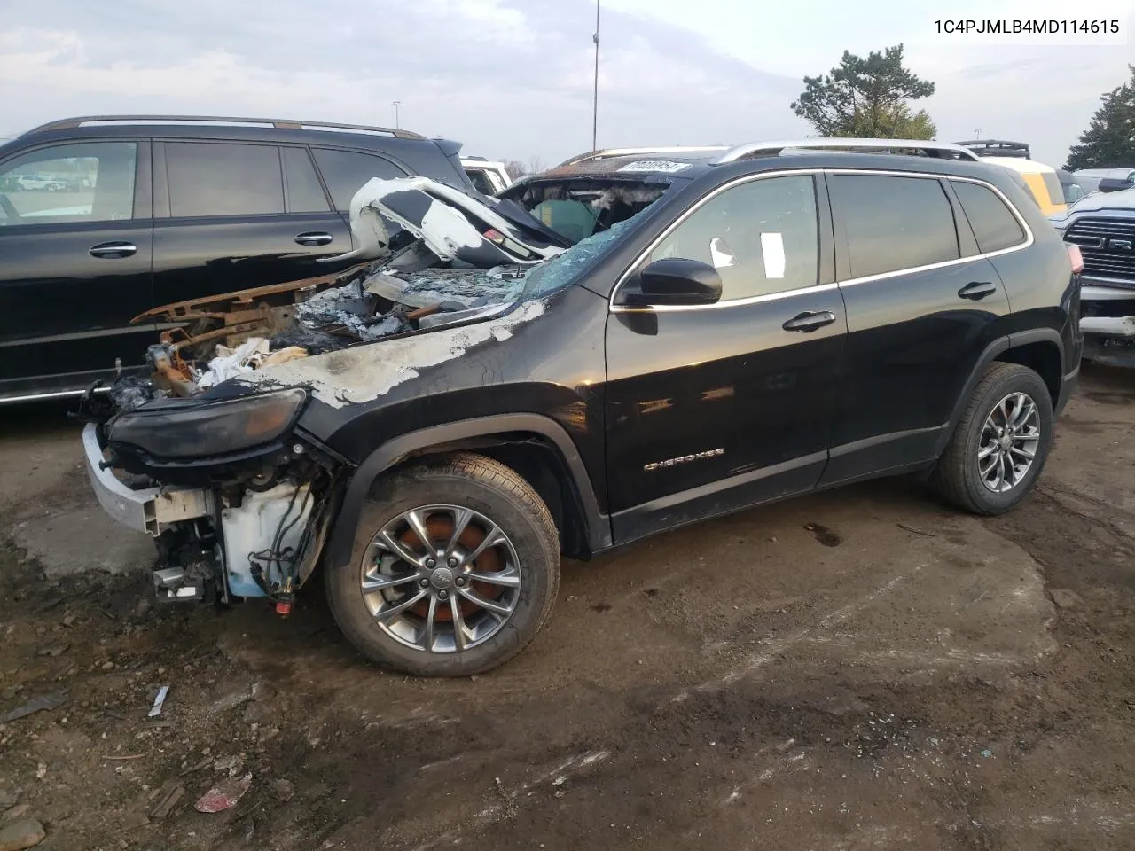 2021 Jeep Cherokee Latitude Plus VIN: 1C4PJMLB4MD114615 Lot: 78466954